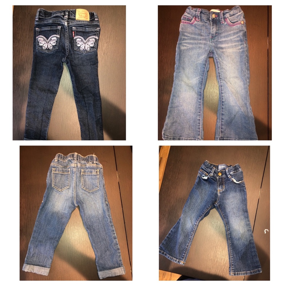 4 pair of 2T girls jean bundle